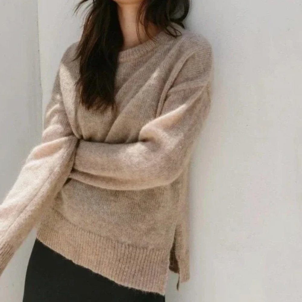 NWT Jenni Kayne Boyfriend Sweater in Oatmeal - XS